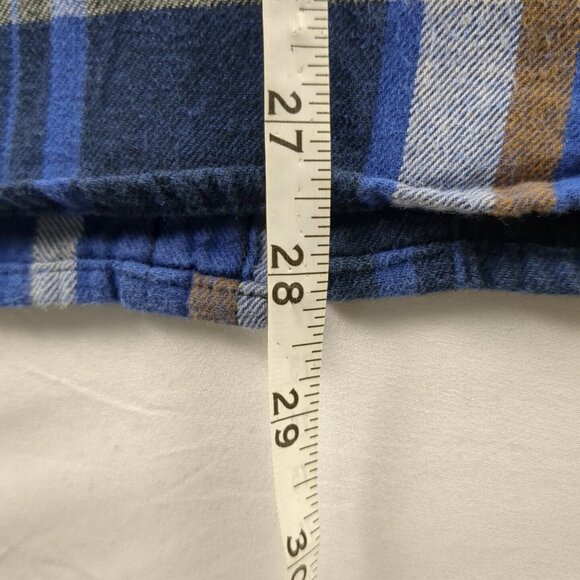 Levi's Men's Fall-Colored Plaid Button Down Light Weight Flannel Cotton Shirt Lg - Picture 6 of 12